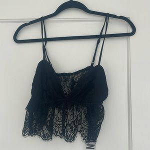 Lacey bralette with adjustable straps